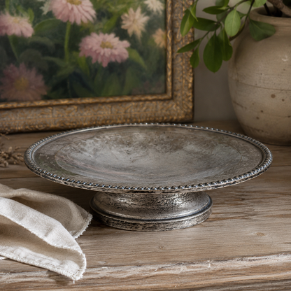 Vintage French Silver-Plated Pedestal Tazza
