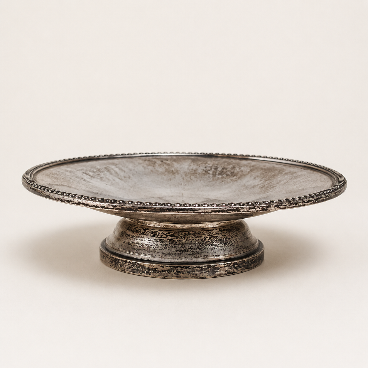 Vintage French Silver-Plated Pedestal Tazza
