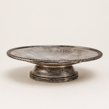 Vintage French Silver-Plated Pedestal Tazza