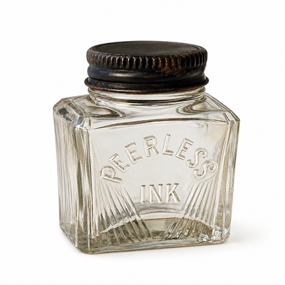 Vintage Canadian Peerless Ink Bottle | c. 1935–1950