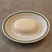 Vintage Wood & Sons Vitrified Ironstone Soap Dish – Green Band