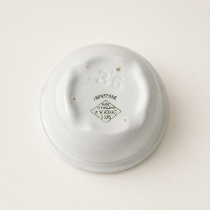 Vintage W. Adams & Sons Ironstone Nesting Bowls – Set of 2
