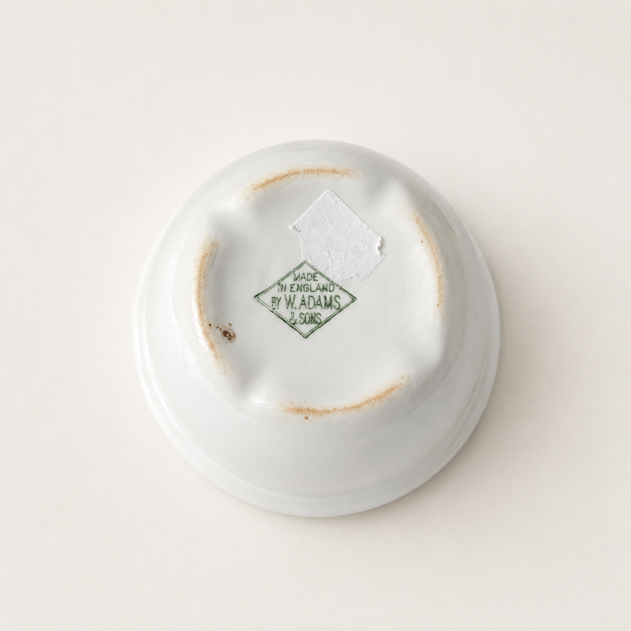 Vintage W. Adams & Sons Ironstone Nesting Bowls – Set of 2