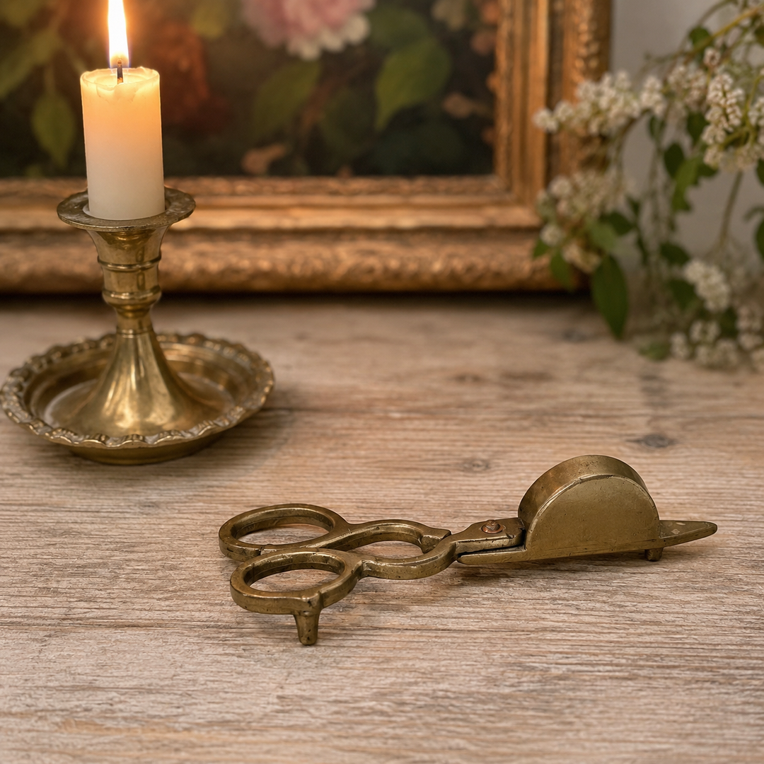 Vintage Brass Candle Wick Snuffer