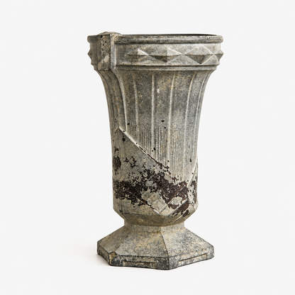 Antique French Cast Iron Garden Urn - Late 19th–early 20th century