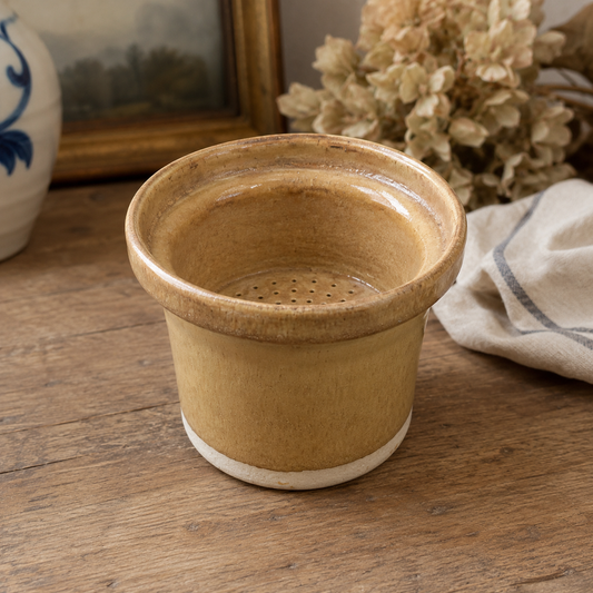 Vintage French Stoneware Cheese Mould