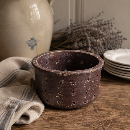 Antique French Earthenware Cheese Mould