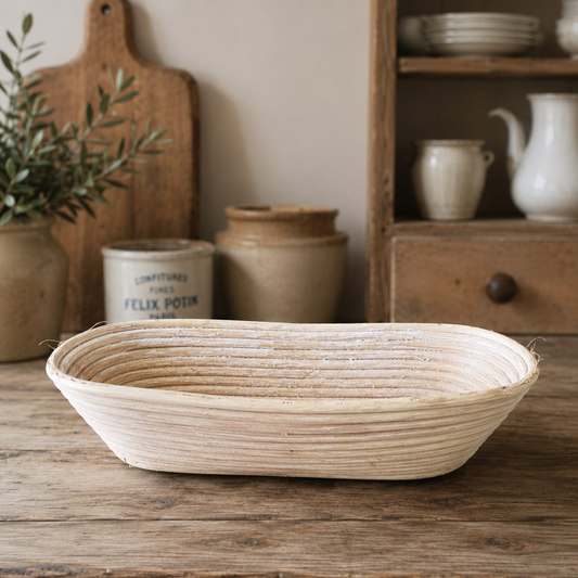 French Vintage Rattan Bread Proofing Baskets (Bannetons)