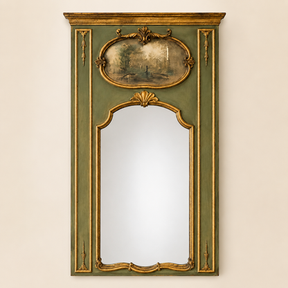 French Trumeau Mirror | Louis XVI Revival