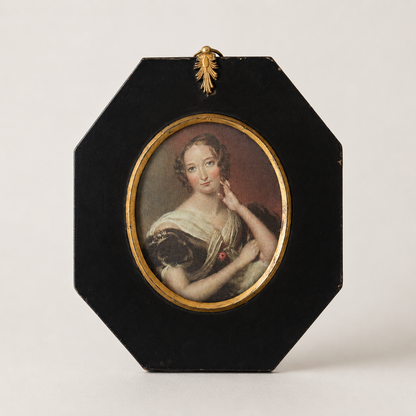 Antique Napoleon III Ebonized Portrait Frame | c. 1880–1900