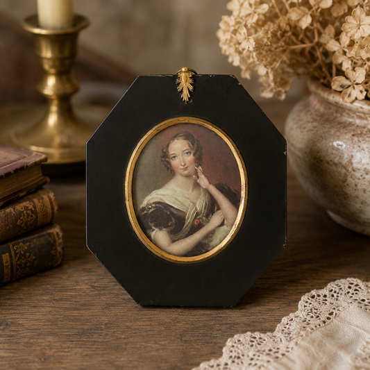 Antique Napoleon III Ebonized Portrait Frame | c. 1880–1900