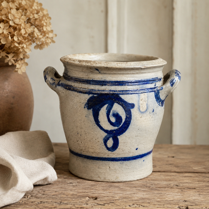Antique Alsatian Salt-Glazed Stoneware Pot | Circa 1880–1920
