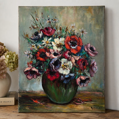 Vintage Europe floral still life