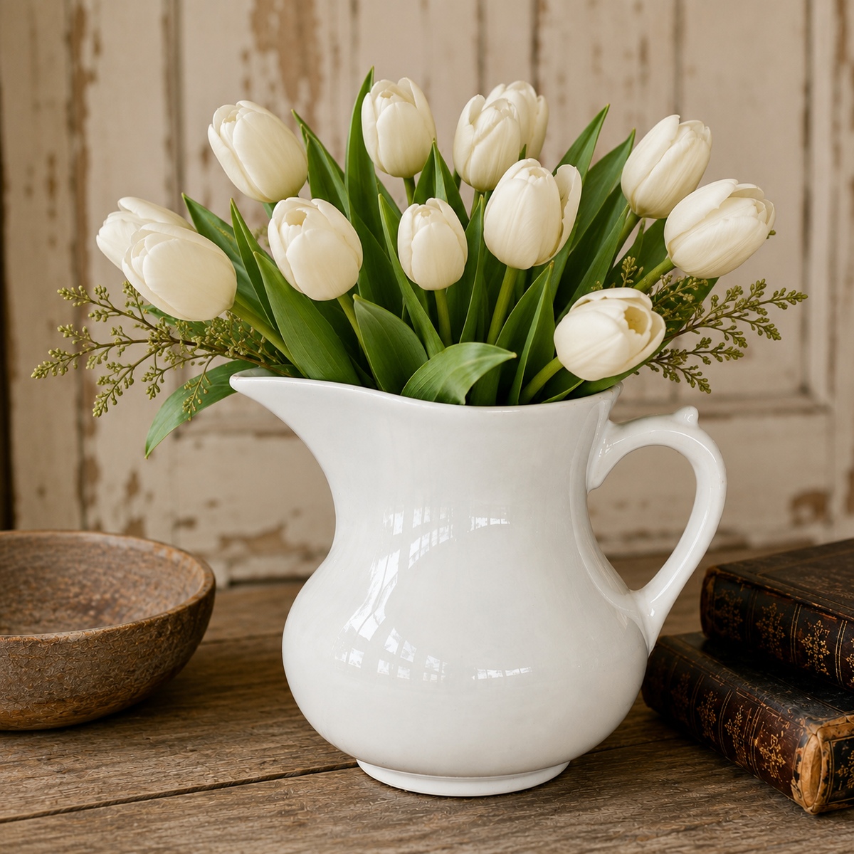 Large English ironstone jug         (c. 1880–1910)