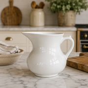 Large English ironstone jug         (c. 1880–1910)