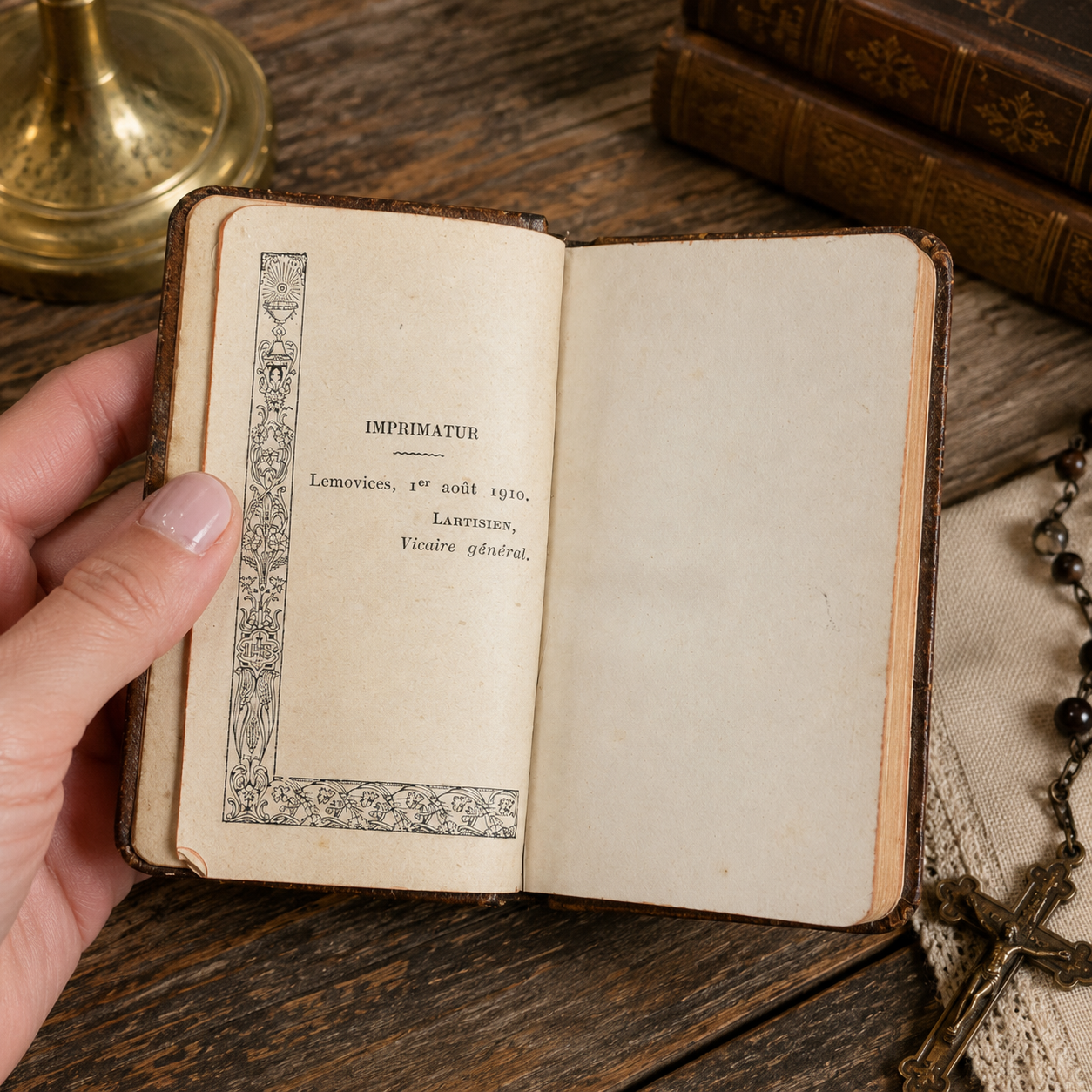 Antique French Leather Pocket Missal | Circa 1910–1925
