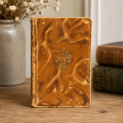 Vintage French Leather First Communion Prayer Book | Paroissien Expliqué | Circa 1930