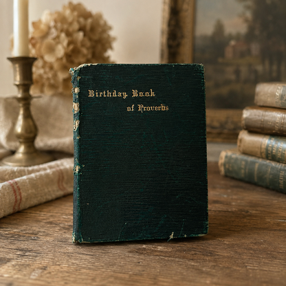 Antique Edwardian Birthday Book of Proverbs | England | Circa 1905–1915
