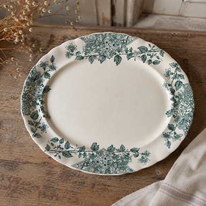 Antique English Staffordshire Transferware Platter | c. 1885–1905