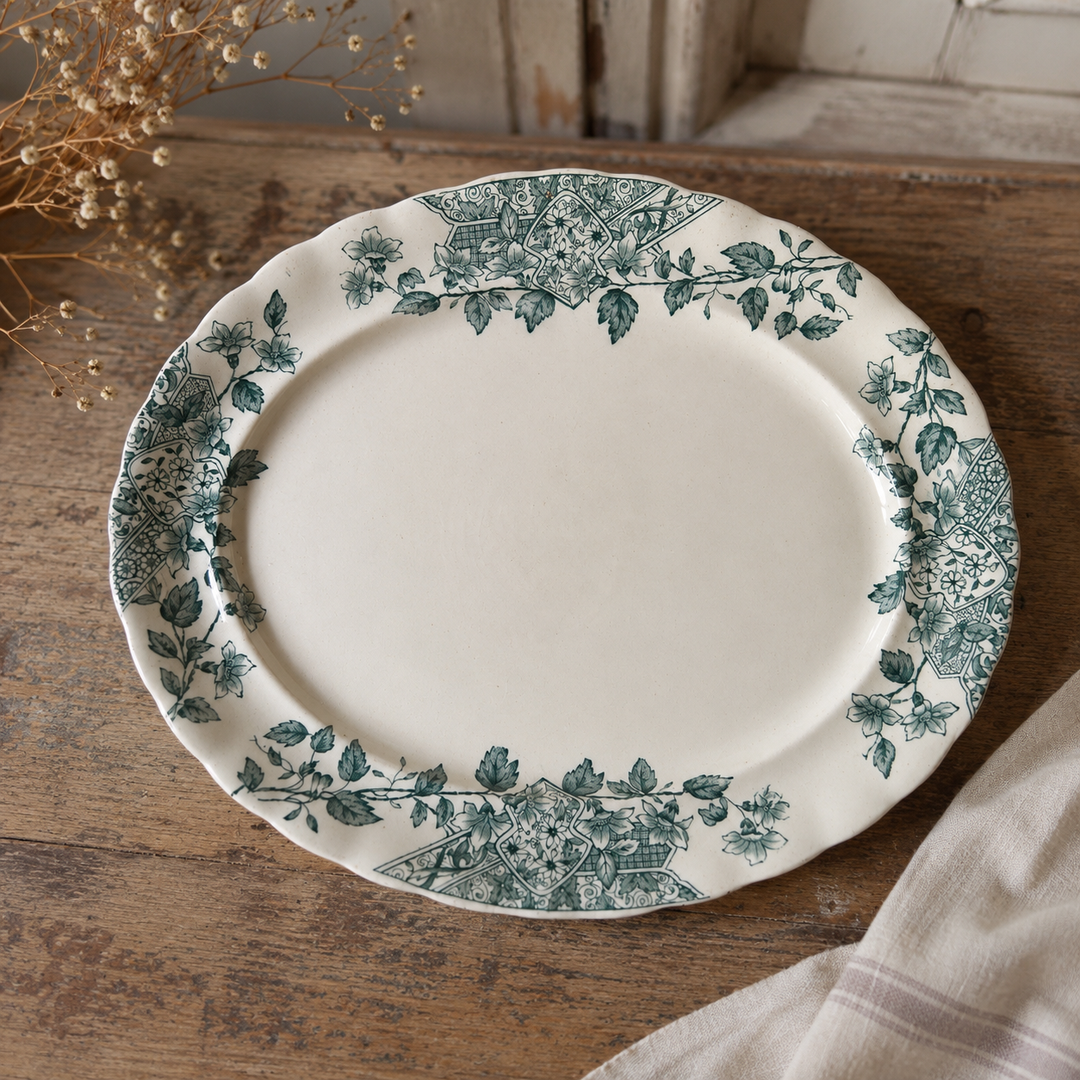 Antique English Staffordshire Transferware Platter | c. 1885–1905