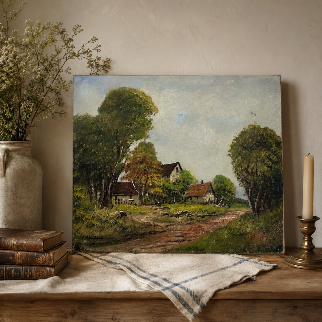 Country Lane in Early Autumn
