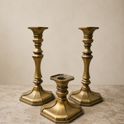 Vintage Italian Brass Candlesticks
