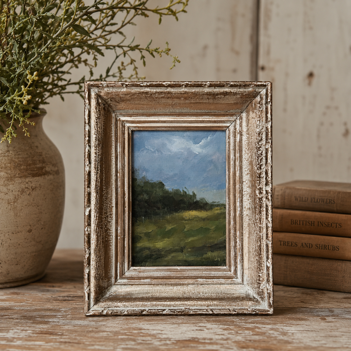 Along the fields edge - original acrylic