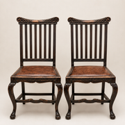 Pair of English George II Revival Oak Dining Chairs
Hewetson, Milner & Thexton Ltd., London
Circa 1905–1915
