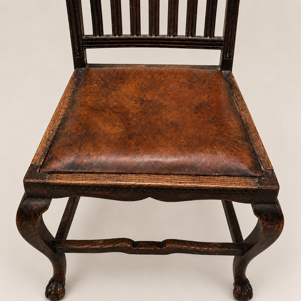 Pair of English George II Revival Oak Dining Chairs
Hewetson, Milner & Thexton Ltd., London
Circa 1905–1915