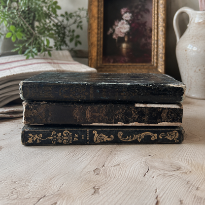 Set of Three Petite French Gilt-Bound Books | c. 1837–1844