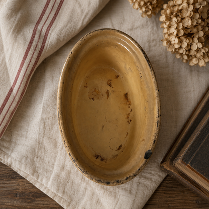 Vintage French Bourguignonne Oval Baking Dish | c. 1930–1960