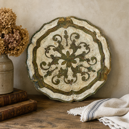 Vintage Italian Florentine Gilt Wood Tray – 16”