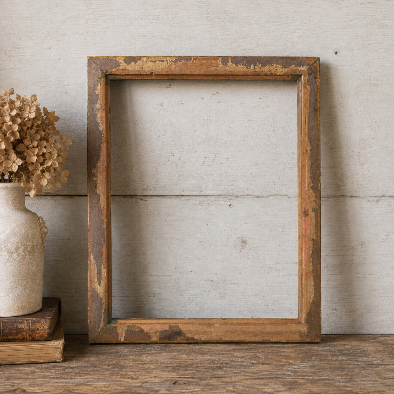 Early 20th Century Gilt Wood Frame with Foliate Detail