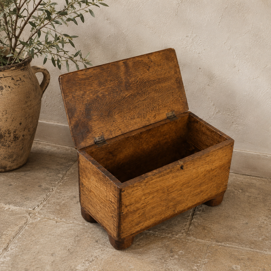 Antique handmade pine storage chest