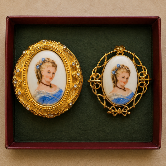 Edgar Berebi “Little Pleasures” Limited Edition Trinket Box & Brooch Set