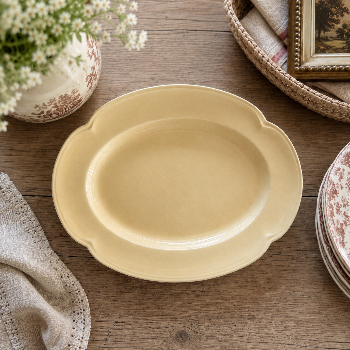 Johnson Brothers Golden Dawn Oval Platter