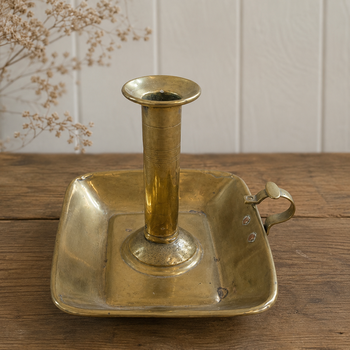 Antique Brass Chamberstick