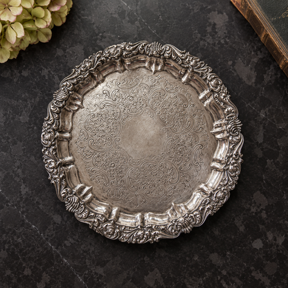 Antique Ellis Bros. Silver-Plated Salver | Toronto, Canada | c.1920s–30s