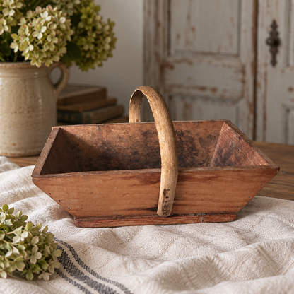 Vintage French Wooden Trugs — Sold Separately