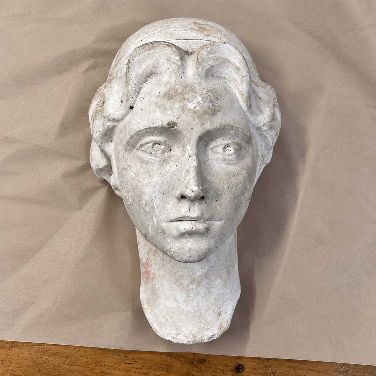 Vintage Classical Plaster Female Head