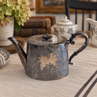 Antique English Lee & Wigfull Silver-Plated Tea Service, c. 1880–1900