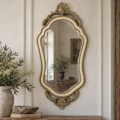 Vintage Gilt Rococo Style Mirror