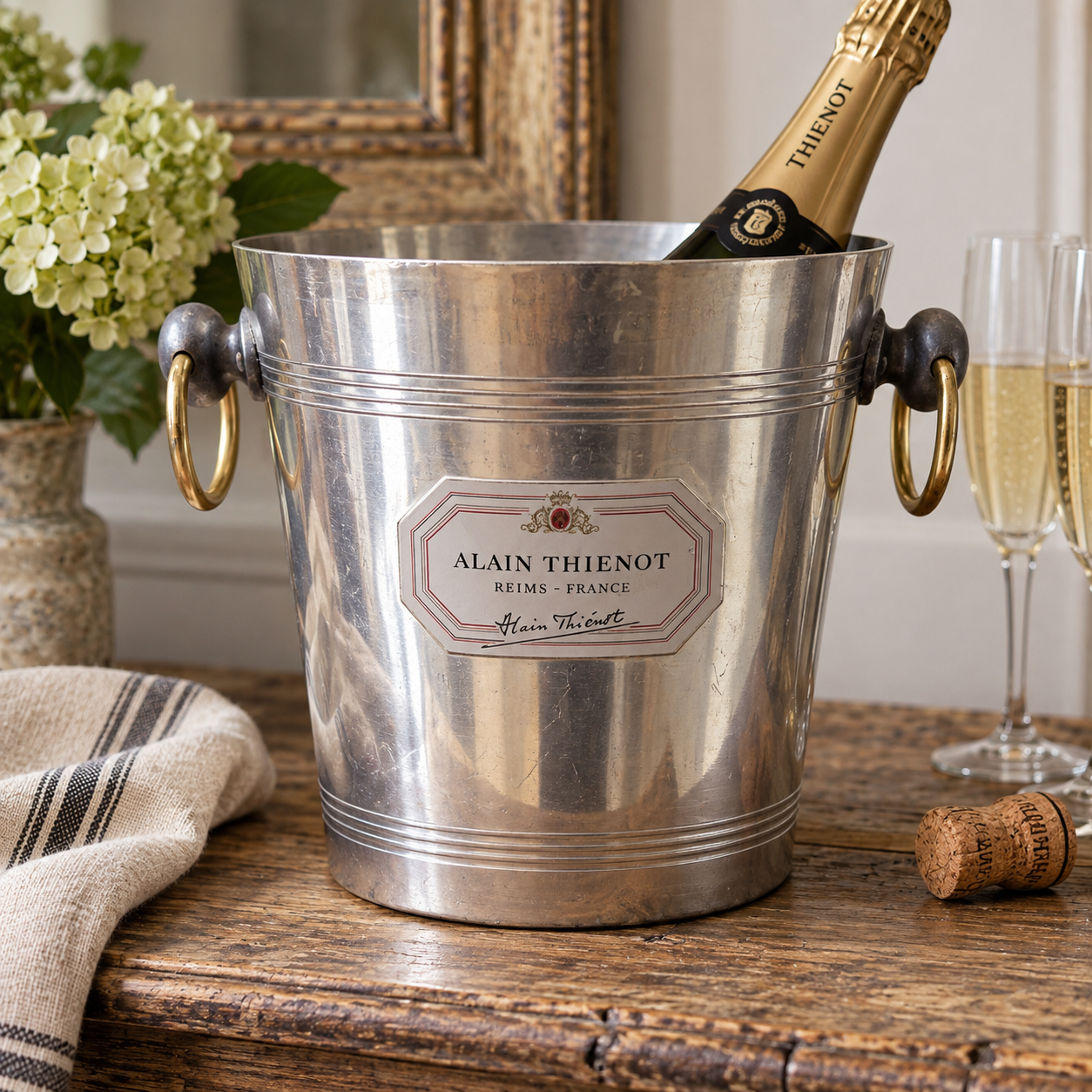 Vintage French Alain Thiénot Champagne Cooler