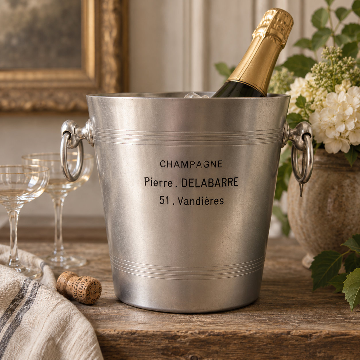 Vintage French Champagne Cooler – Pierre Delabarre