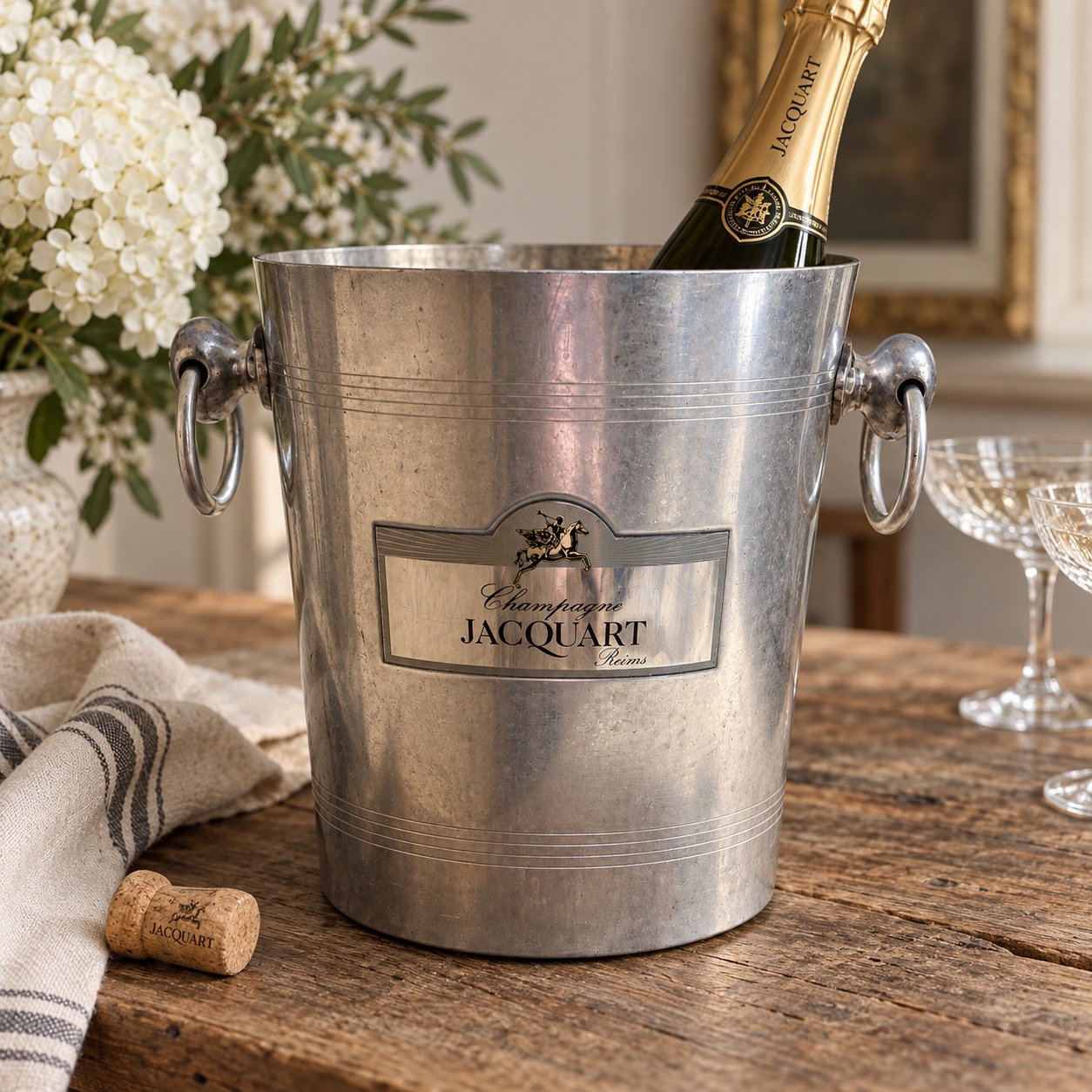 Vintage French Champagne Jacquart Cooler