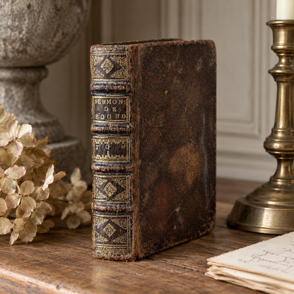 1693 French Leather-Bound Lenten Sermons