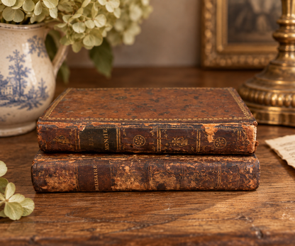 Pair of 18th-Century French Leather-Bound Books | 1780–1781