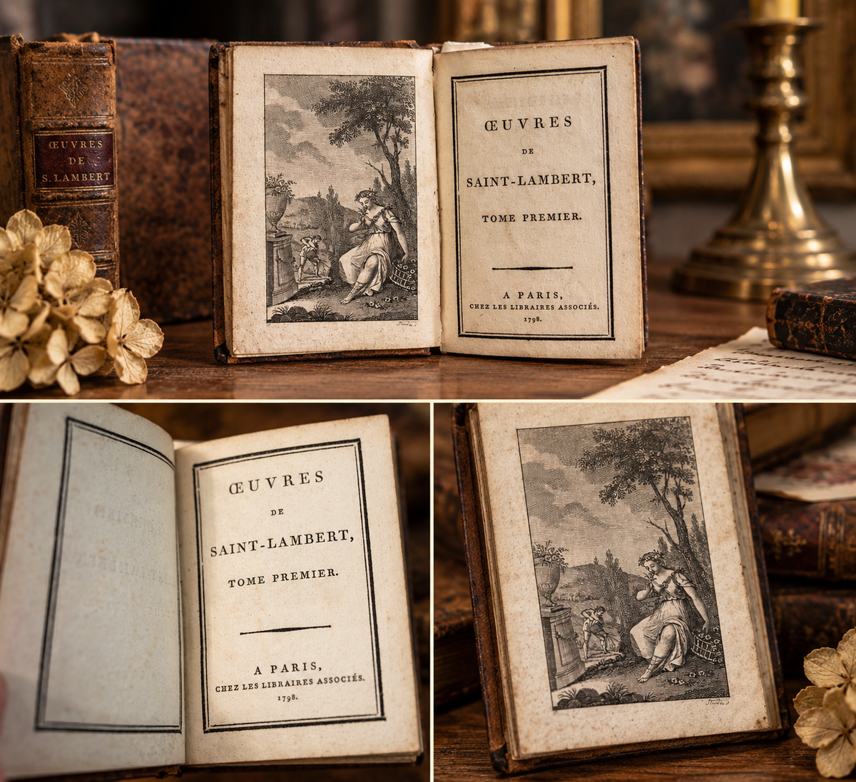 Antique French Œuvres de Saint-Lambert — 1798