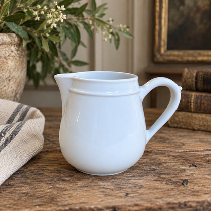 Vintage French Pillivuyt Porcelain Pitchers