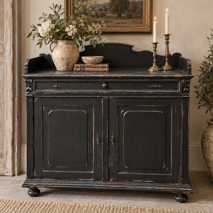 Antique English painted sideboard